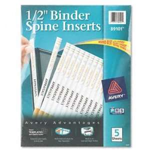  Custom Binder Spine Inserts, 1/2 Spine Width, 16 Inserts 