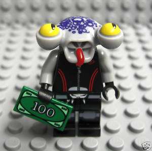 Lego Space Police SQUIDTRON Minifig + $100 Bill Tile  