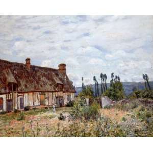  Oil Painting Abandoned Cottage Alfred Sisley Hand 