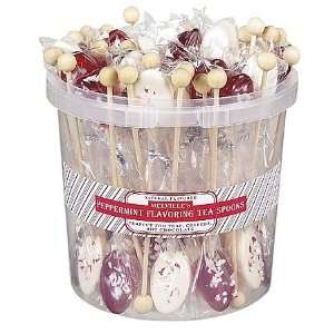 Peppermint Spoons Bulk Pack 50 Count  Grocery & Gourmet 