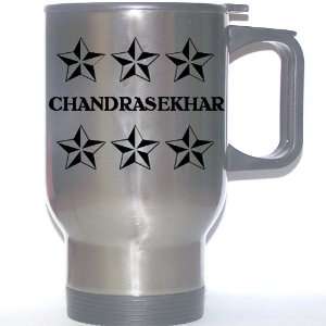 Personal Name Gift   CHANDRASEKHAR Stainless Steel Mug (black design 