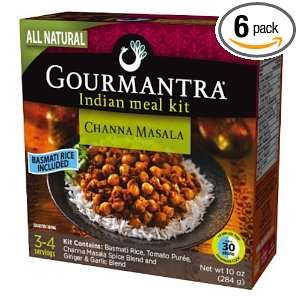 Gourmantra Channa Masala, 10 Ounce Boxes (Pack of 6)  