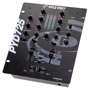  Pyle Pro PYD725 2 Channel Professional Mixer Musical 