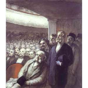   Oil Reproduction   Honoré Daumier   32 x 36 inches   The Spectators