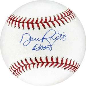 Dave Righetti Autographed MLB Baseball w/ Rags Insc. and Engraved No 