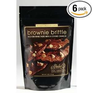 Sheila Gs Brownie Brittle, Peanut Butter Chip, 4 Ounce (Pack of 6 
