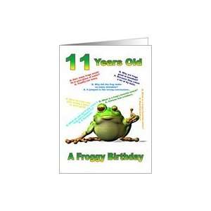  Froggy Jokes card for an 11 year old Card Toys & Games