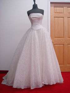 Maggie Sottero Bridal 480 Ivory 8 Wedding Gown Couture Authentic 