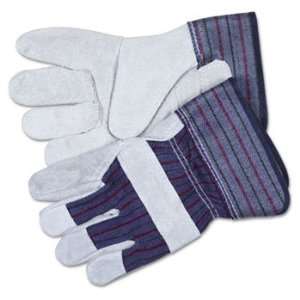 Memphis 12010XL   Split Leather Palm Gloves, Gray  