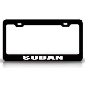  SUDAN Country Steel Auto License Plate Frame Tag Holder 