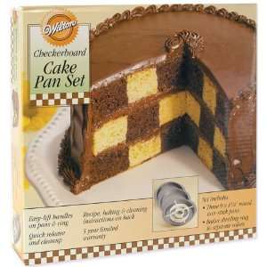  New   Checkerboard Cake Pan Kit 9X1.5 by WMU Patio, Lawn 