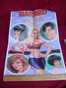 Vintage Married with Children SEXY CENTERFOLD POSTER  