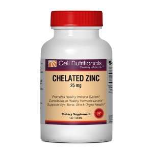  Chelated Zinc, 25 mg, 120 Tablets