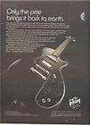 1980 GIBSON GUITAR SONEX SERIES POSTER TYPE AD