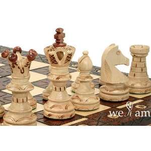  Xl Royal Handcrafted Wooden Chess Maple Wood Toys & Games
