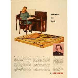   Piano Soundboard Anton Rubenstein   Original Print Ad