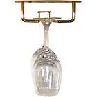 Glass Hanger Rack   Brass   24L   Holder   Bar