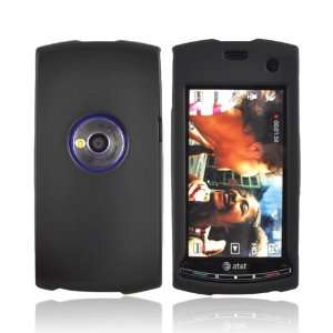  BLACK for Sony Ericsson Vivaz Rubberized Hard Case 