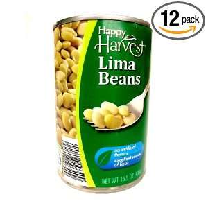 Happy Harvest Lima Beans, 14.5 Ounce (Pack of 12)  Grocery 