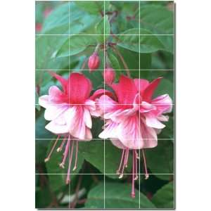  Flowers Photo Ceramic Tile Mural 8  24x36 using (24) 6x6 