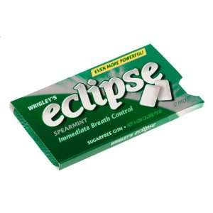 Eclipse Chewing Gum Spearmint Sugar Free 12 Pieces   20 Pack  