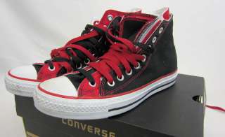 CONVERSE CHUCK TAYLOR RED/BLK ALL STARS MENS 7 WOMENS 9  