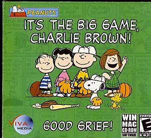 Peanuts Its The Big Game Charlie Brown CD ROM PC GAME  