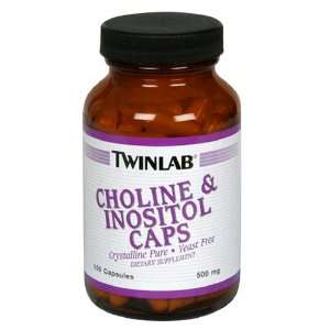  Choline & Inositol 500 mg 100 Capsules Twinlab Health 