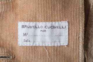 BRUNELLO CUCINELLI Perfect Tan Cord Corduroy Cotton Blazer Jacket Coat 