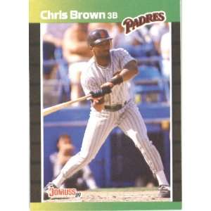  1989 Donruss # 183 Chris Brown San Diego Padres Baseball 