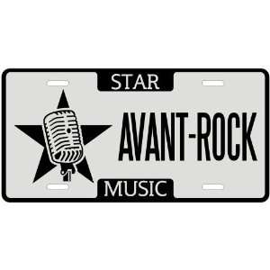   New  I Am A Avant Rock Star   License Plate Music