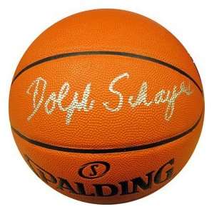  Dolph Schayes Autographed Basketball