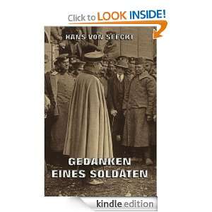 Gedanken eines Soldaten (Kommentierte Ausgabe) (German Edition) Hans 