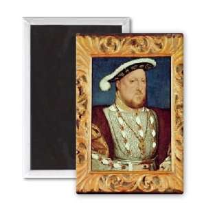 King Henry VIII (oil on oak panel) by Hans   3x2 inch Fridge Magnet 