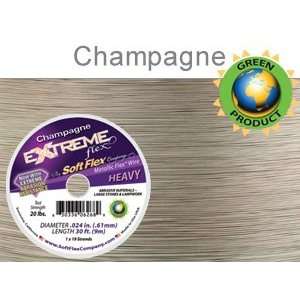  Soft Flex Extreme Beading Wire    Champagne .024 50 ft 