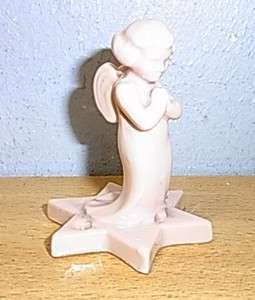Antique German Porcelain Candle Holder Cherub Angel #BH  