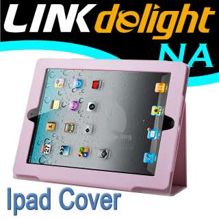 PU Leather Case Smart Notebook Cover For Apple iPad 2  