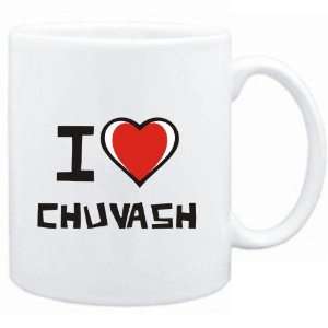  Mug White I love Chuvash  Languages