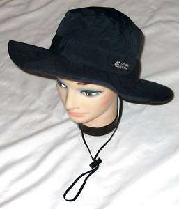 Dorfman Pacific Small Black Hat w Chin Strap  