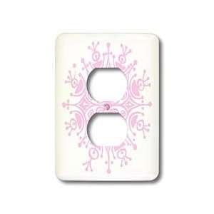 TNMGraphics Christmas   Pink Snowflake   Light Switch Covers   2 plug 