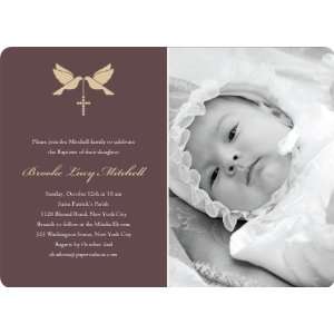   Dove and the Holy Spirit Baptism Invitations