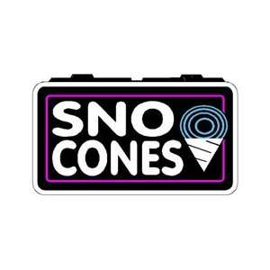  Sno Cones Backlit Sign 13 x 24