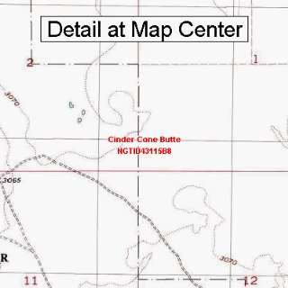  USGS Topographic Quadrangle Map   Cinder Cone Butte, Idaho 