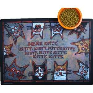  Cat Food Placemat Here Kitty, Kitty