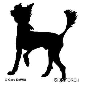 Chinese Crested Dog Vinyl Decal Sticker  