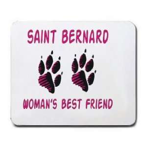  SAINT BERNARD WOMANS BEST FRIEND Mousepad Office 
