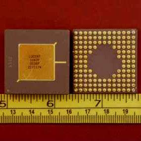 CPU Ceramic Computer Chips Scrap Gold Recovery   Lucent 1047P  