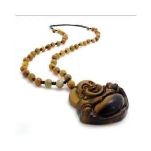  Buddha Pendant Natural Tiger Eye Colored Jewelry Necklace 