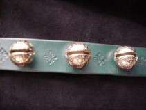 Solid Brass and Leather Sleigh Bell Strap / Door Bells  