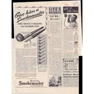  Briarcraft Smokemaster Pipe Cleaner Pipe 1942 Original 